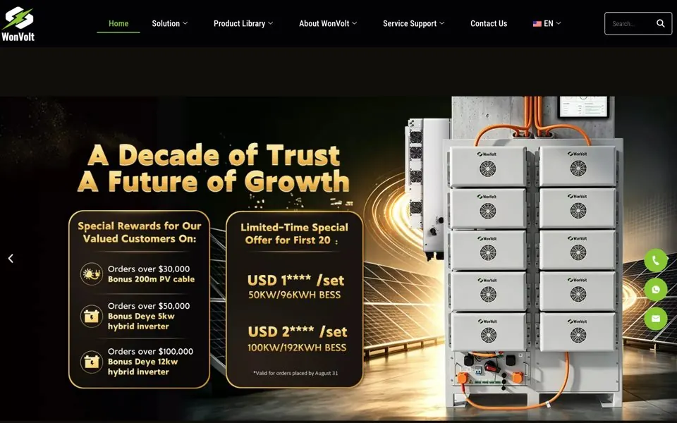 wonvolt.com网站预览