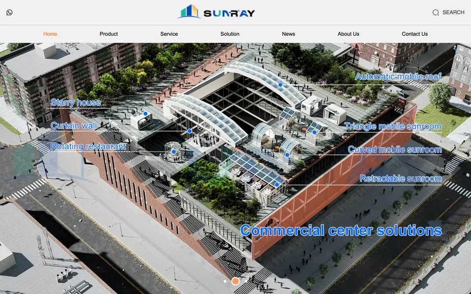 sunrayskylight.com网站预览